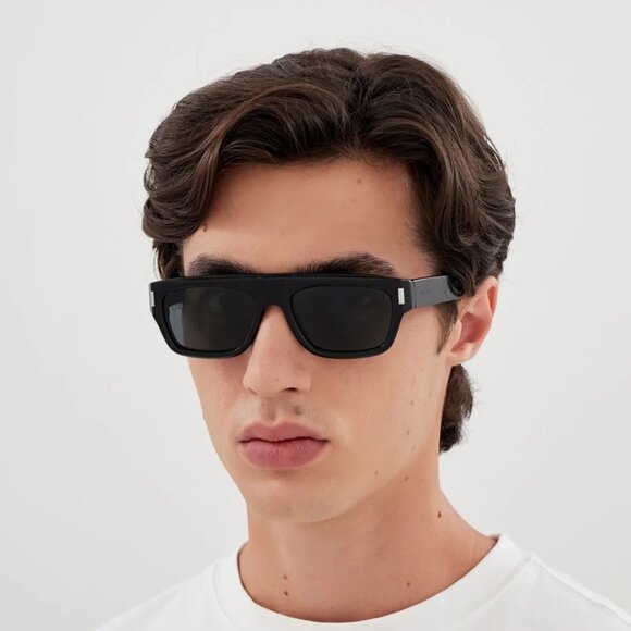 NWT SAINT LAURENT MEN BLACK SUNGLASSES - Picture 1 of 4